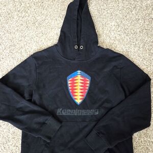 Koenigsegg Logo Hoodie Pullover Sweatshirt Men’s‎ SMALL 3 Three In